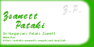 zsanett pataki business card